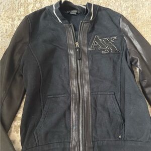 A/X Armani Exchange Black Bomber Jacket